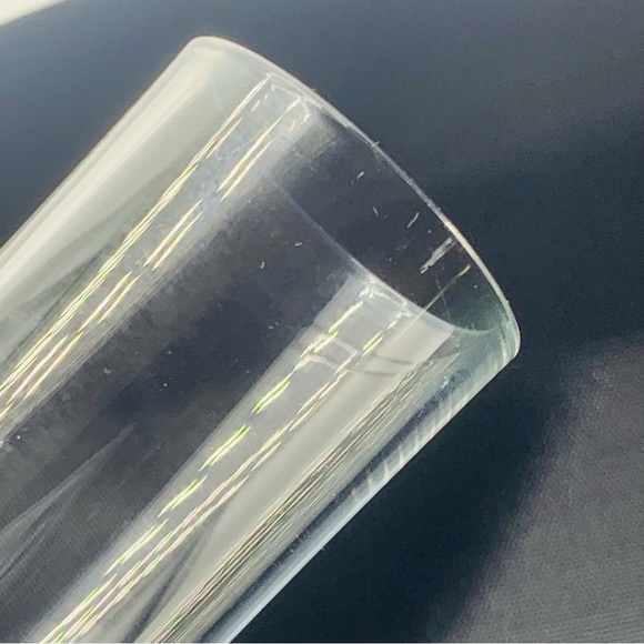 Vintage MCM Handcrafted Controlled Bubble 9” Glass Bud Vase Purple Base - Picture 9 of 9